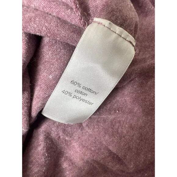 Maurices Womens Graphic Shirt L Coffee First Things Later Heathered Purple - Picture 5 of 7